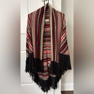 Carolina K Alpaca Wool Poncho Shawl! ❤️🖤